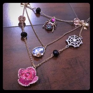 Betsey Johnson Spider Necklace 🕷🕸🎃